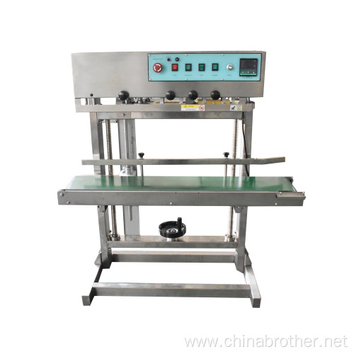 Continuous Vertical Stand Up Pouch Film band sealer